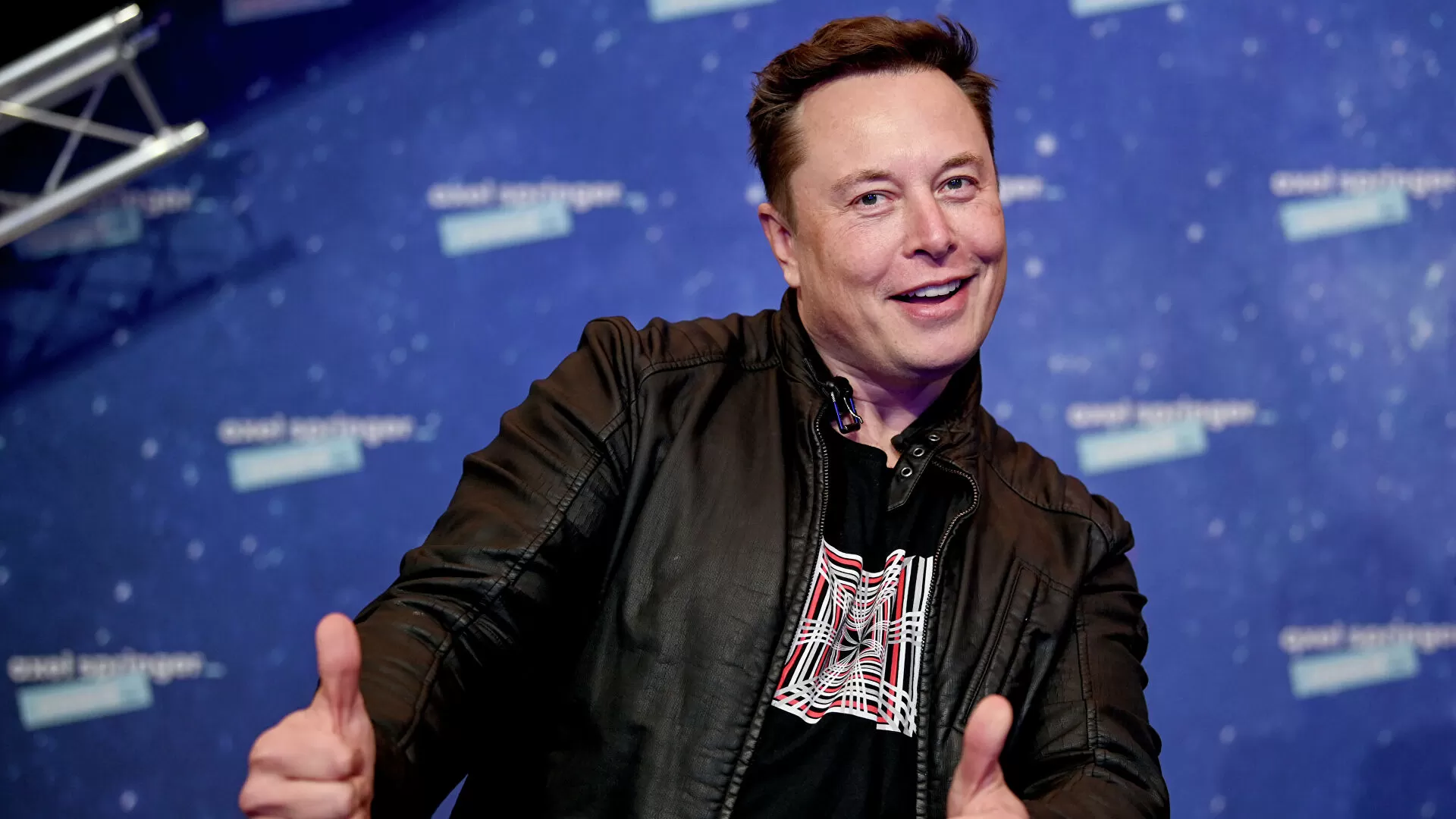 Cheerful Elon Musk