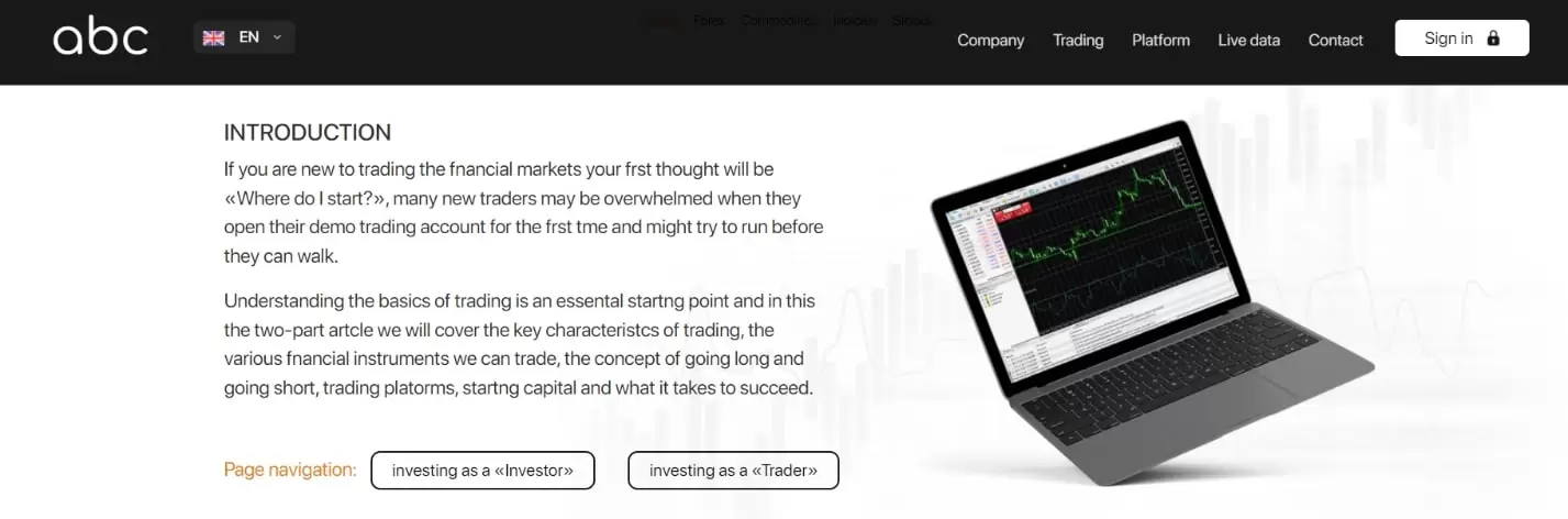 ABC GROUP broker website