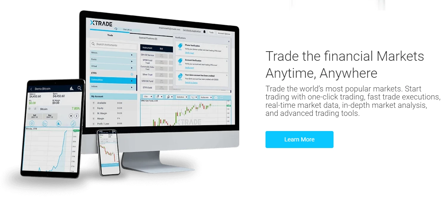 XTrade broker trading terminal